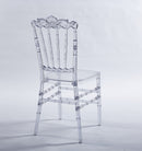 Dining Chair With Plastic Seat, Welding Chair (Set of 4) - Transparent by HouseOfZazla
