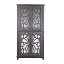 Modern Sideboard Buffet With 4 Mirrored Doors, Adjustable Shelves by HouseOfZazla