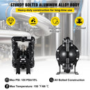 Air-Operated Double Diaphragm Pump 1 Inch Inlet/Outlet Aluminum by HouseOfZazla
