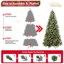 7Ft Christmas Tree with 450 Warm Lights