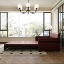 3 In 1 Convertible Sleeper Sofa With Nailhead Trim & Rolled Arm by HouseOfZazla