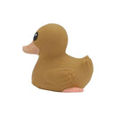 HEVEA Kawan Mini Rubber Duck - 100% Natural Rubber Baby Bath Toy - Eco Friendly, Perfect for Playing, Teething, and Bathing - Mold Free Bath Toys - Choco Latte by TinyTreasures Baby Boutique