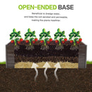 Woodgrain Aesthetic & Metal Strength: 8x4x2FT Galvanized Raised Garden Bed Kit by HouseOfZazla