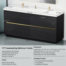 Bathin Freestanding Bathroom Vanity With Double Sinks by HouseOfZazla
