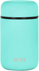MIRA Insulated Food Jar Thermo for Hot Food & Soup, Compact Stainless Steel Vacuum Lunch Container for Meals To Go - 13.5 oz, Teal by TinyTreasures Baby Boutique