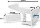 12 Pack Cabinet Locks Child Safety | Baby Safety Cabinet Locks NO Drilling 3M Adhesive Baby Proof Drawer Lock Child proofing cabinets latches for Kids Latch for Drawers & Door Child Safety Locks by TinyTreasures Baby Boutique