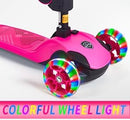 GLAMUP Kids Scooter, 2-in-1 Folding Kick Scooters, Adjustable Height, Safety Lock, 3 Wheel Kick Scooter for Boys and Girls Ages 3-14 by TinyTreasures Baby Boutique