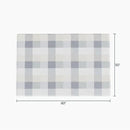 Outer Bug Shield Outdoor Throw Blanket w/Insect Shield Repellent Gear Technology- Lightweight Insect-Repellent Outdoor Blanket, Camping, Picnic & Beach Blanket, Stone Gray Buffalo Plaid, 50" W x 60" by CozyNest Decor
