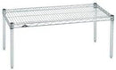 Omega Products Corporation 18" Deep x 30" Wide x 14" High Chrome Stationary Dunnage Rack by CozyNest Decor