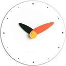 Stephanie Imports Modern Minimalist Orange & Black Wall Clock by CozyNest Decor
