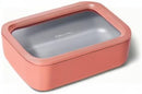 Caraway Glass Food Storage - 6.6 Cup Ceramic Coated Container - Non-Toxic, Non-Stick Lunch Box With Lids - Dishwasher, Oven, & Microwave Safe - Perracotta by TinyTreasures Baby Boutique
