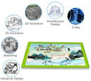 LitEnergy A3 LED Copy Board Light Tracing Box, Ultra-Thin Adjustable USB Power Artcraft LED Trace Light Pad for Tattoo Drawing, Streaming, Sketching, Animation, Stenciling (Green) by TinyTreasures Baby Boutique