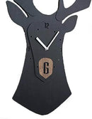 Stephanie Imports Modern Minimalist Reindeer Dark Wall Clock by CozyNest Decor