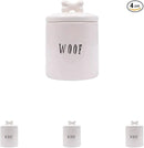 Creative Co-Op Woof Jar with Bone Handle on Lid (Pack of 4) by CozyNest Decor