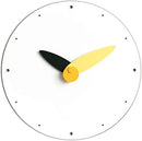 Stephanie Imports Modern Minimalist Yellow & Black Wall Clock by CozyNest Decor