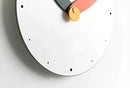 Stephanie Imports Modern Minimalist Orange & Black Wall Clock by CozyNest Decor