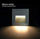4Pack 3W LED Recessed Light120V Step Lights Warm White 3000K IP65 Waterproof Recessed Wall Light Staircase Light lamp, Inside Outside Garden Balcony Corridor, Aluminum,Grey by GreenHaven Gardens
