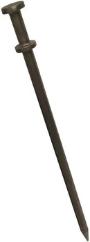 Double Head Tent Stakes - Heavy Duty Steel Tent Stakes, Versatile Ground Spikes to Anchor Commercial Inflatables, Party Tents, and Outdoor Camping Shelters, 3/4 x 24 Inch, 4-Pack by CozyNest Decor