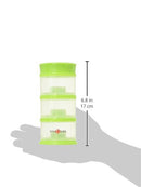 Innobaby Packin' Smart Stackable and Portable Storage System for Formula, Liquid, Baby Snacks and More. 3 Stackable Cups in Lime. BPA Free, 12 Ounce by TinyTreasures Baby Boutique