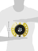 Dramm ColorStorm 9-Pattern Premium Turret Sprinkler With Heavy Duty Metal Base - Yellow