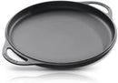 COOKLIFE 12 Inch Lightweight Pre-Seasoned Cast Iron Griddle - Smooth Polished Surface, Easy to Clean Cast Iron skillets Use in the Oven, on the Stove or Grill, Over a Campfire by GreenHaven Gardens