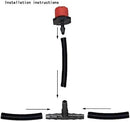 Drip Irrigation Kit Adjustable Drip Irrigation Dripper, Drip Irrigation Tee Rod Connector, Lawn and Herb Garden Irrigation Hose Fitting Sprinkler Irrigation System / 50 Pairs(Black+ Red) by GreenHaven Gardens