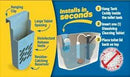 The Tank Caddy is a carrier that hangs inside your toilet tank, while trapping the soot that remains as blue and bleach tablets dissolve. by CozyNest Decor