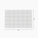 Outer Bug Shield Outdoor Throw Blanket w/Insect Shield Repellent Gear Technology- Lightweight Insect-Repellent Outdoor Blanket, Camping, Picnic & Beach Blanket, Swan White Windowpane Plaid, 50"W x 60" by CozyNest Decor