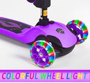 GLAMUP Kids Scooter, 2-in-1 Folding Kick Scooters, Adjustable Height, Safety Lock, 3 Wheel Kick Scooter for Boys and Girls Ages 3-14 by TinyTreasures Baby Boutique