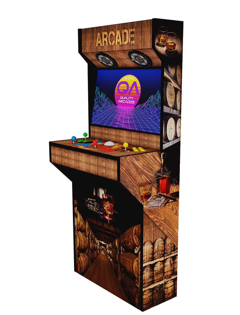 2 Player Arcade Machine Retro-Slim Man Cave (Full Wrap)