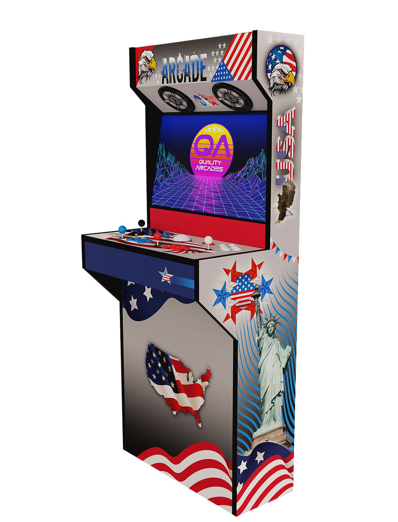 2 Player Arcade Machine Retro-Slim Man Cave (Full Wrap)