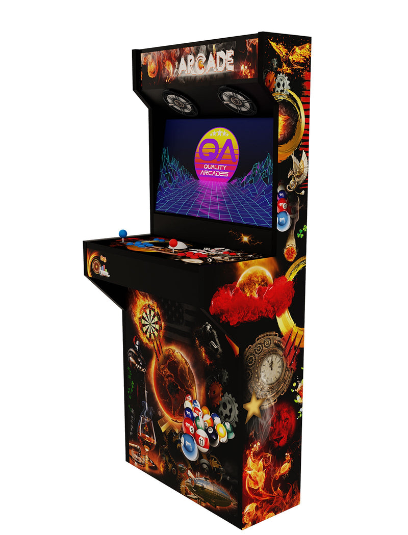 2 Player Arcade Machine Retro-Slim Man Cave (Full Wrap)