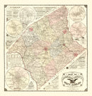 Vintage Map of Anderson County, South Carolina 1897