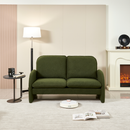 59" Loveseat Sofa Small Couch for Living Room, Sherpa Fabric Upholstered Loveseat Sofa Couch, Small Loveseat Sofa for Apartment, Bedroom