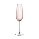 Round Up Dusty Rose Set of 2 Sparkling wine glasses by NUDE USA