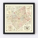 Vintage Map of Anderson County, South Carolina 1897