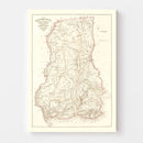 Vintage Map of Beaufort County, South Carolina 1873