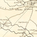 Vintage Map of Darlington District County, South Carolina 1825
