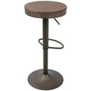 Dakota - Industrial Design Adjustable Barstool (Set of 2) by HouseOfZazla