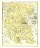 Vintage Map of Chatham County, Georgia 1875