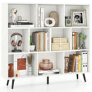 7/8/10-Cube Bookcase with 5 Tapered Metal Legs-7 Cubes by DirectDeals