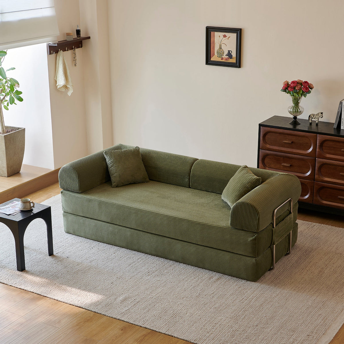 78.8" Compression Sofa - Convertible Floor Sofa Bed, photo 4 of 10