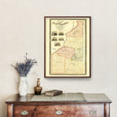 Vintage Map of Fulton County, Georgia 1872