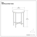 Tara - Side Table - Gold by HouseOfZazla