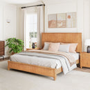 Platform Bed Frame With Tall Headboard by HouseOfZazla