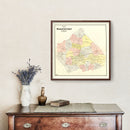 Vintage Map of Washington County, Georgia 1897