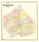 Vintage Map of Washington County, Georgia 1897