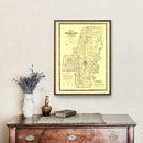 Vintage Map of Whitfield County, Georgia 1879