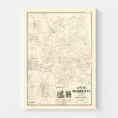 Vintage Map of Barren County, Kentucky 1879