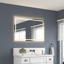 48" x 32" LED Bathroom Mirror with Front and Backlight